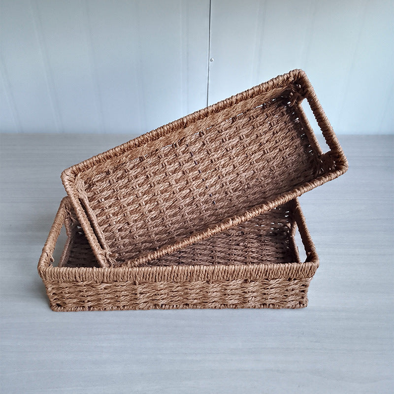 Versatile Handwoven Storage Trays Kalsten