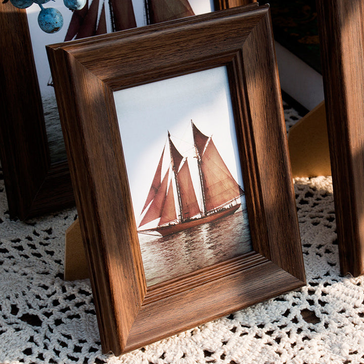 Rustic Wooden Photo Frame for Home Decor