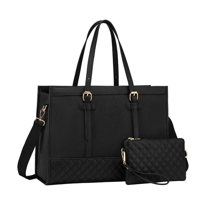 Elegant Tote Bag with Removable Cosmetic Pouch Kalsten