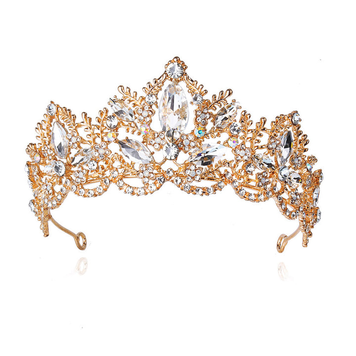 Ladies Glamorous Tiara with Sparkling Crystal Decorations Kalsten