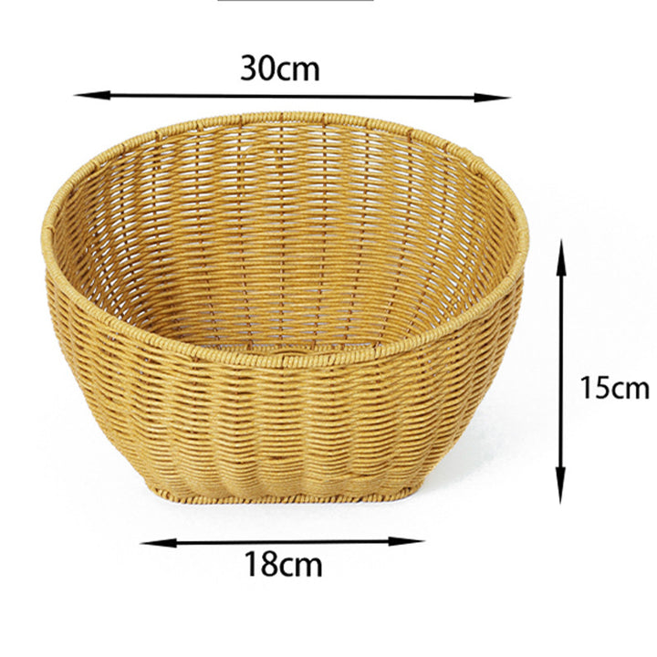 Round Decorative Woven Basket Kalsten