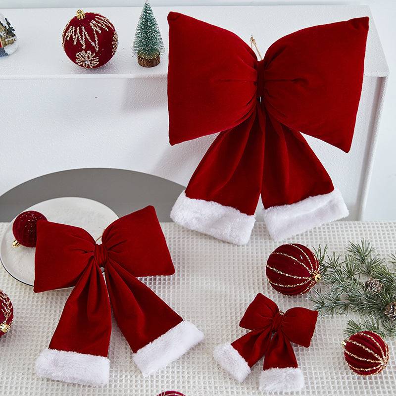 Velvet Decorative Holiday Bow