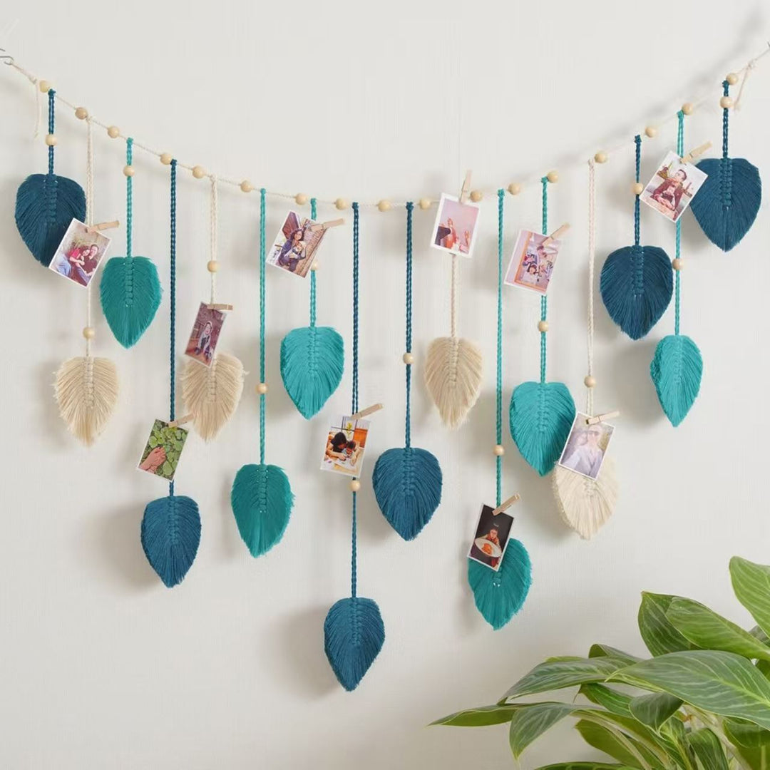 Decorative Macrame Leaf Garland