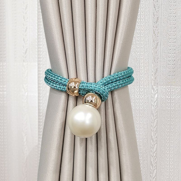 Elegant curtain tieback with decorative pearl Kalsten