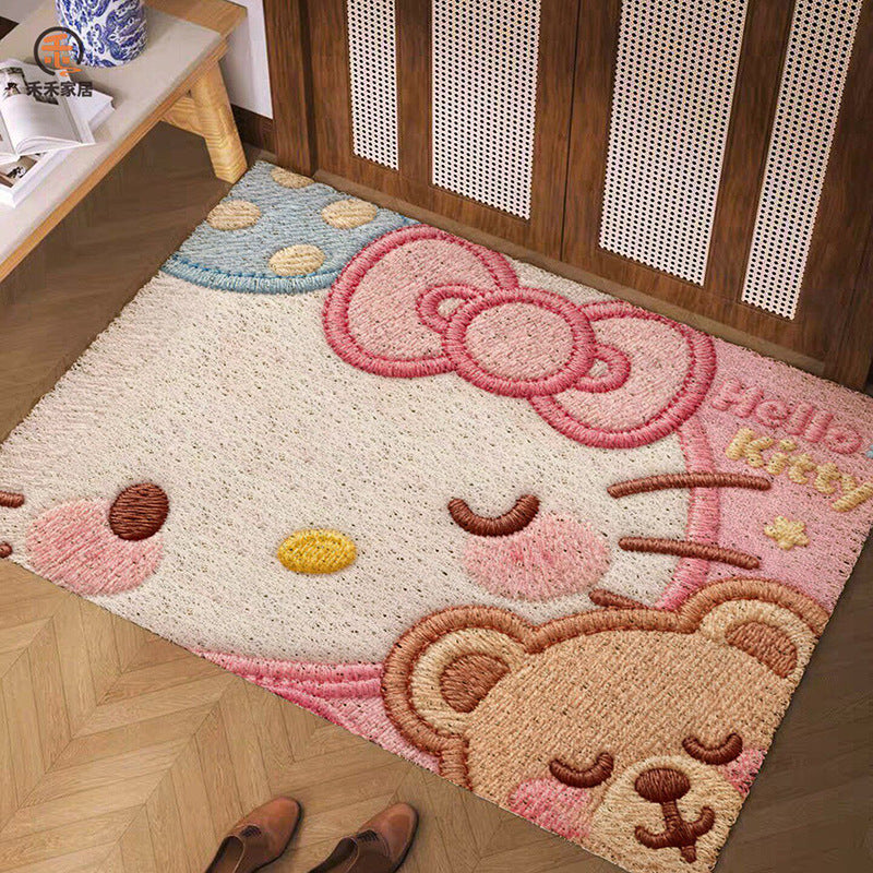 Cartoon-Themed Welcome Mat