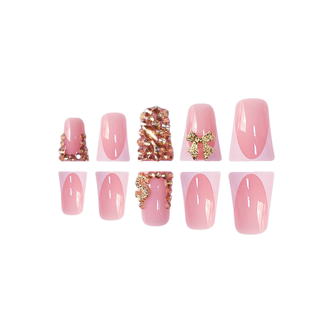 Decorative Long Press-On Nail Set Kalsten