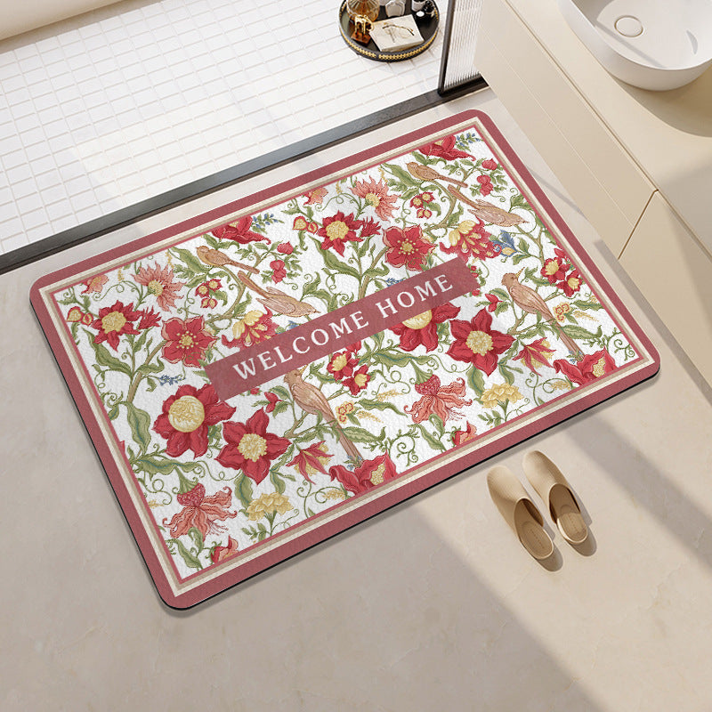 Modern Geometric Bath Mat Kalsten
