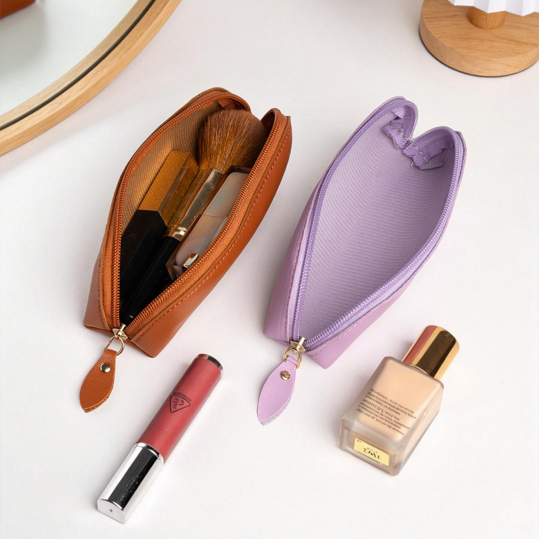 Premium Leather Zippered Pencil Case Kalsten