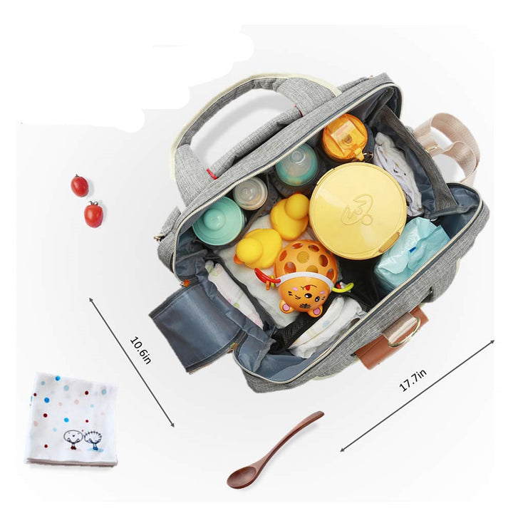 Ladies diaper bag with integrated changing mat Kalsten
