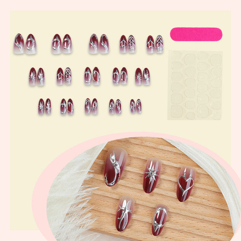Artistic Floral Ombre Press-On Nails kalsten