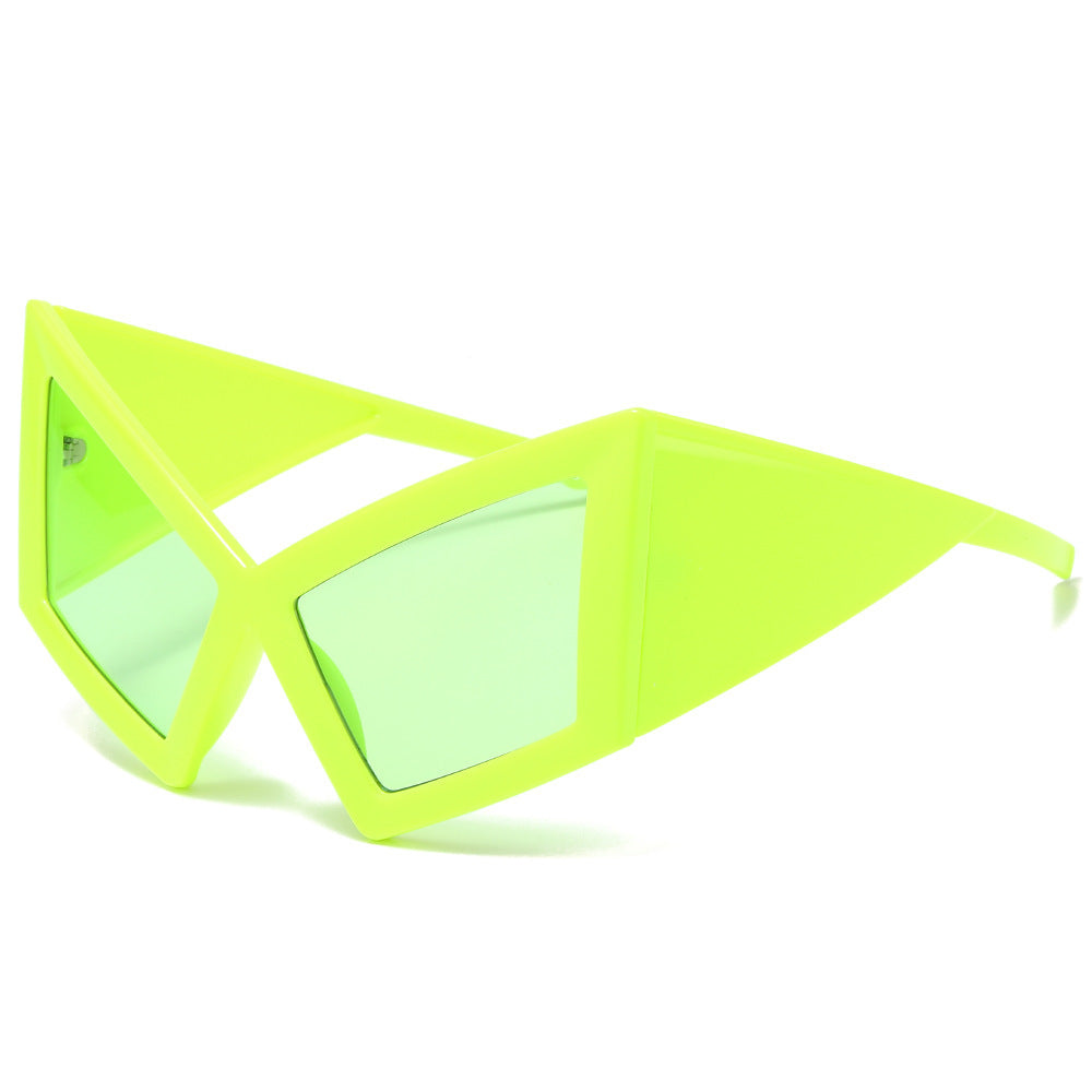 Futuristic Geometric Shield Sunglasses Kalsten