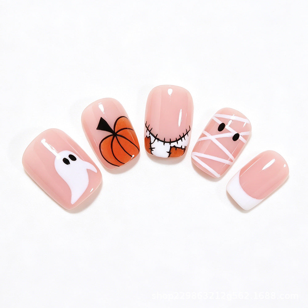 Halloween-Themed Press-On Nail Art Kalsten