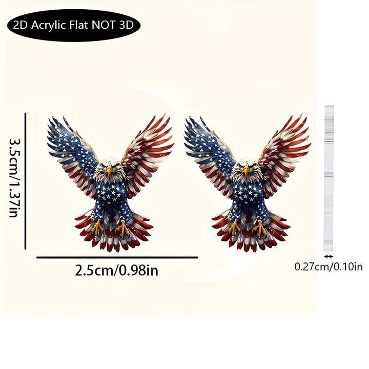 Women's nan Acrylic Flat Patriotic Bull Head Round Dangle Earrings with Fishhook Alloy Findings Kalsten