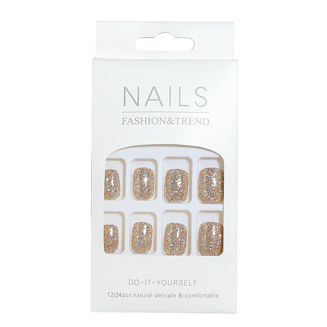 DIY Glitter Effect Press-On Nail Set Kalsten