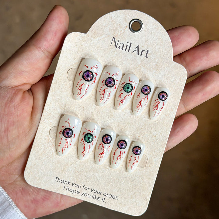 Artistic Eye-Themed Press-On Nail Set Kalsten