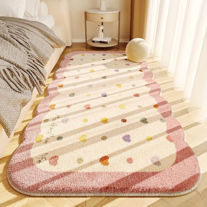 Plush Scalloped Decorative Area Rug Kalsten