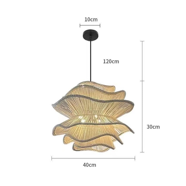 Contemporary Elegant Wavy Pendant Light