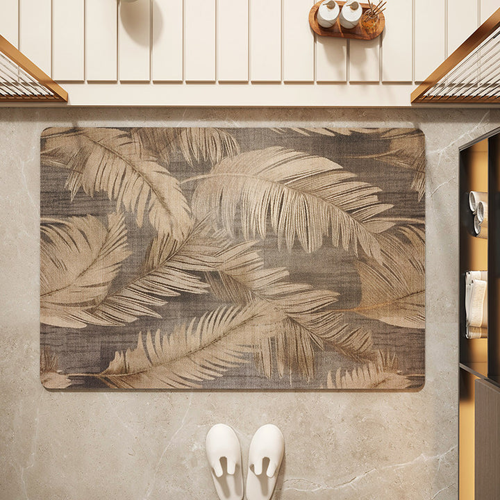 Floral Patterned Entryway Mat