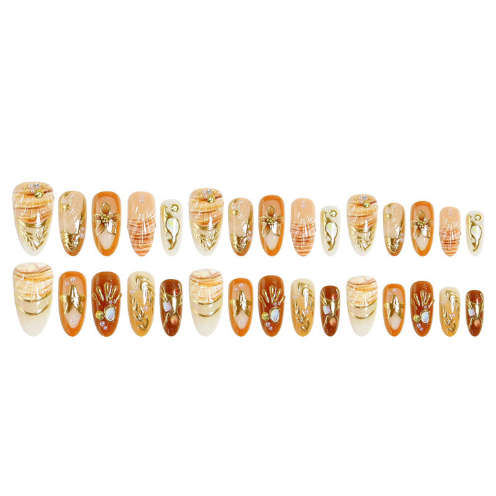 Artistic Nail Tips with Maritime Elements Kalsten