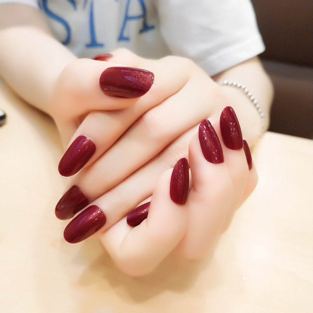 Glossy Press-On Nail Set Kalsten 1790727558