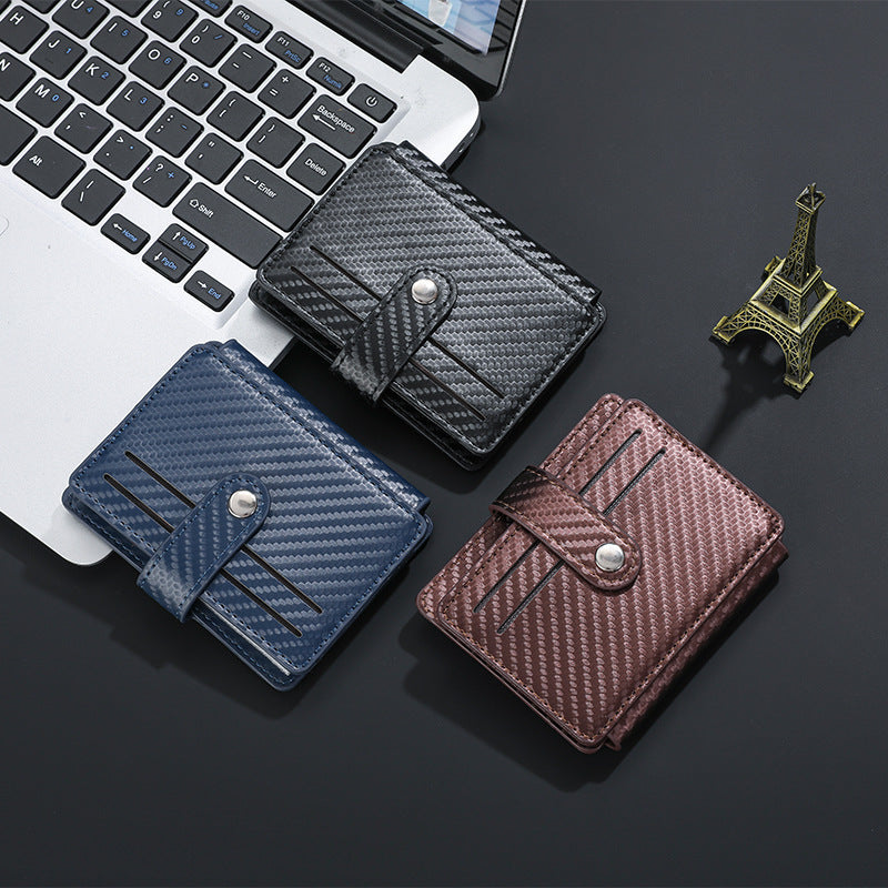 Carbon Fiber Textured Compact Wallet Kalsten