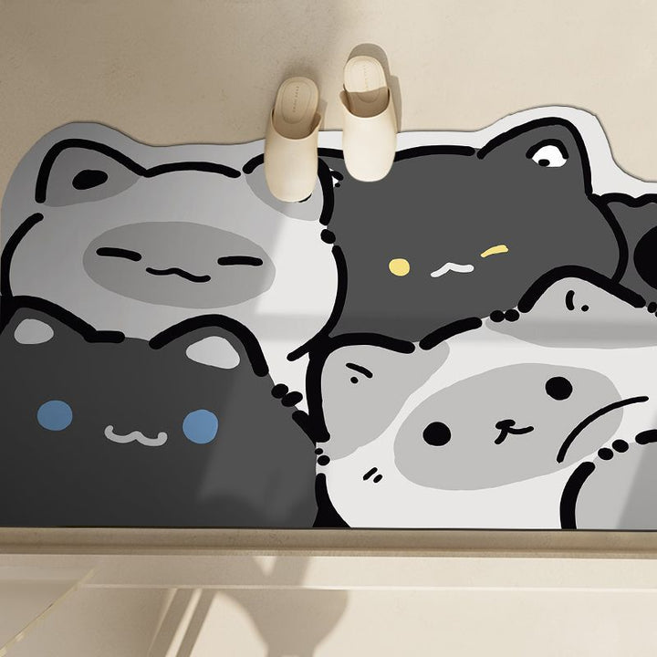 Cute Penguin-Themed Bath Mat Kalsten