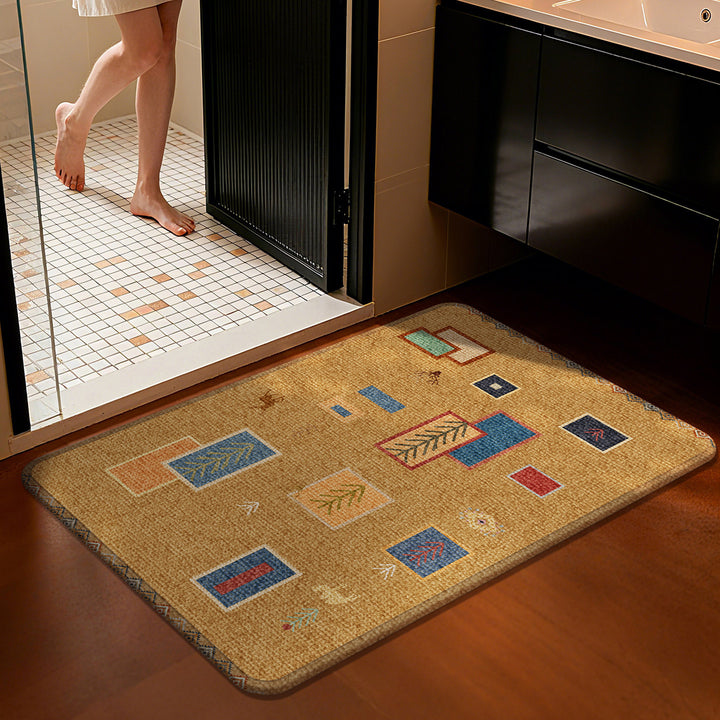 Decorative Star-patterned Bath Mat Kalsten