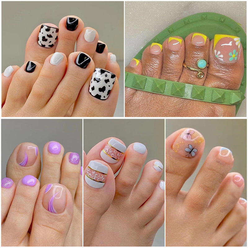 Artistic Toenail Design with Divine Butterfly Design Kalsten