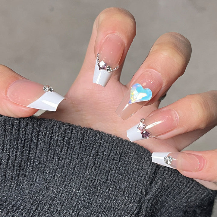 Glossy Decorative Press-On Nails Set Kalsten