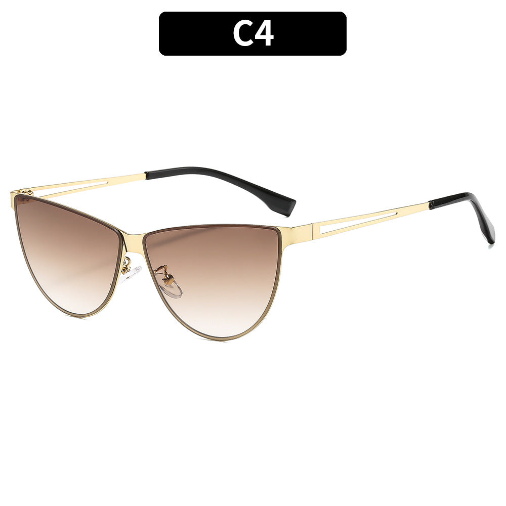 Sleek Futuristic Cat-Eye Sunglasses