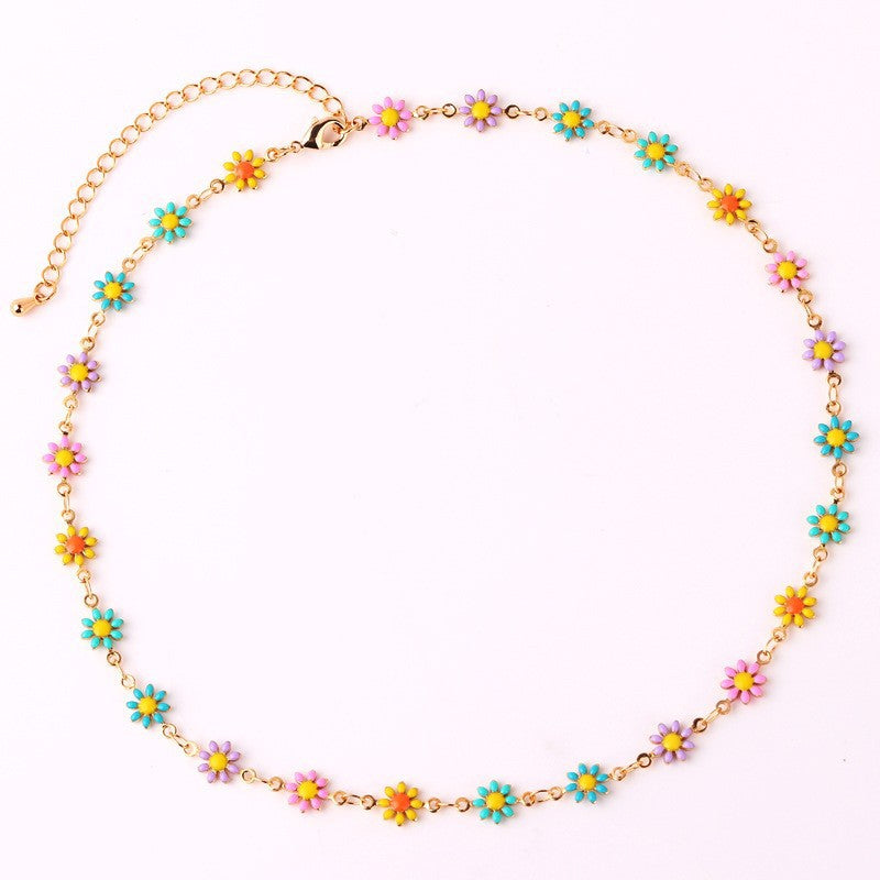 Floral Daisy Chain Necklace Kalsten