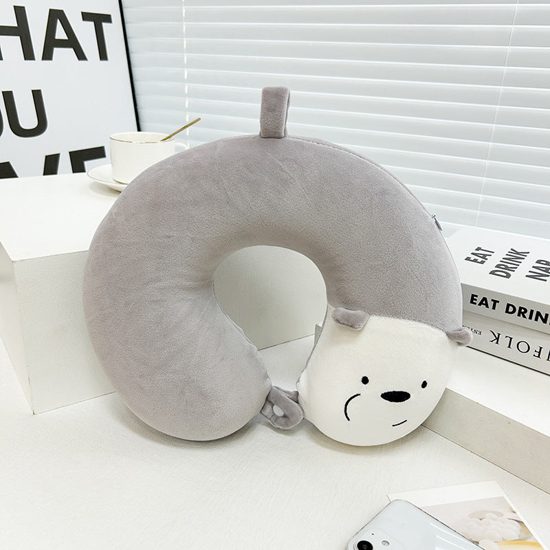 Unisex Neck Support Pillow with Cute Animal Design Kalsten