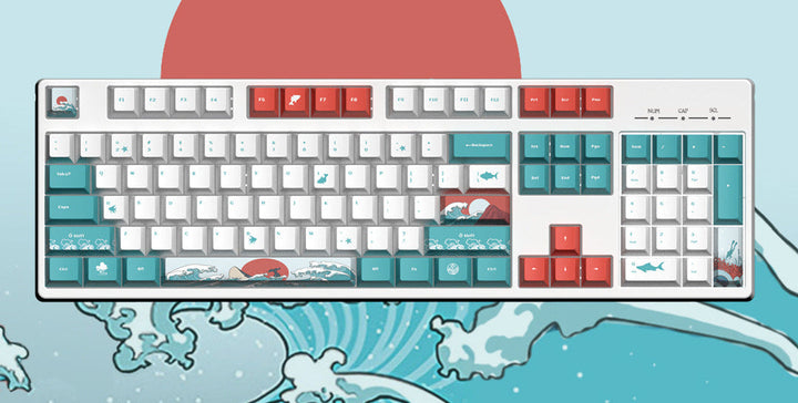 Ocean-Themed Mechanical Keyboard Kalsten