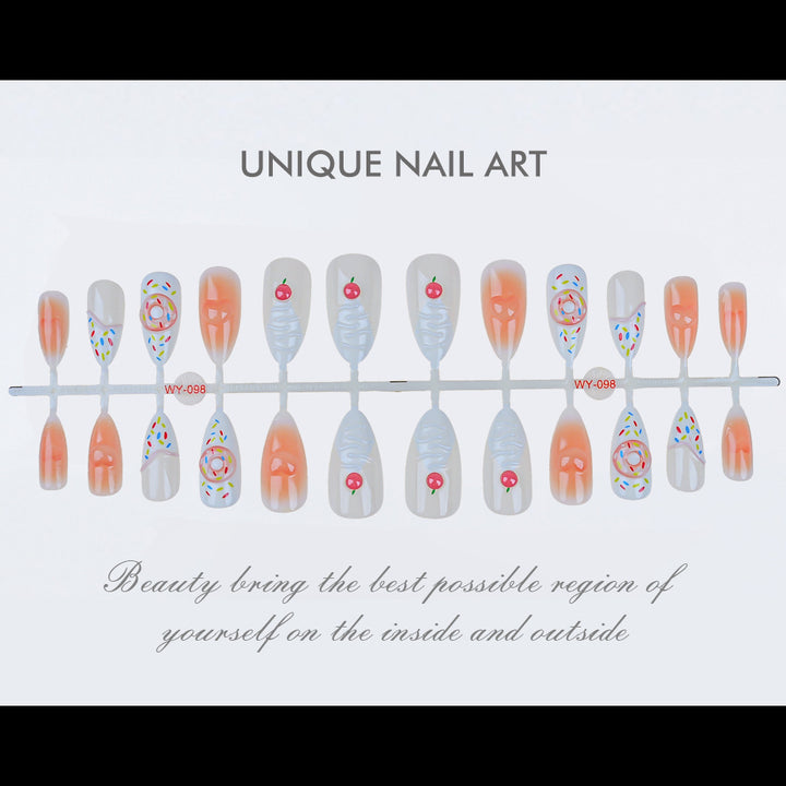 Decorative Press-On Nails Set Kalsten