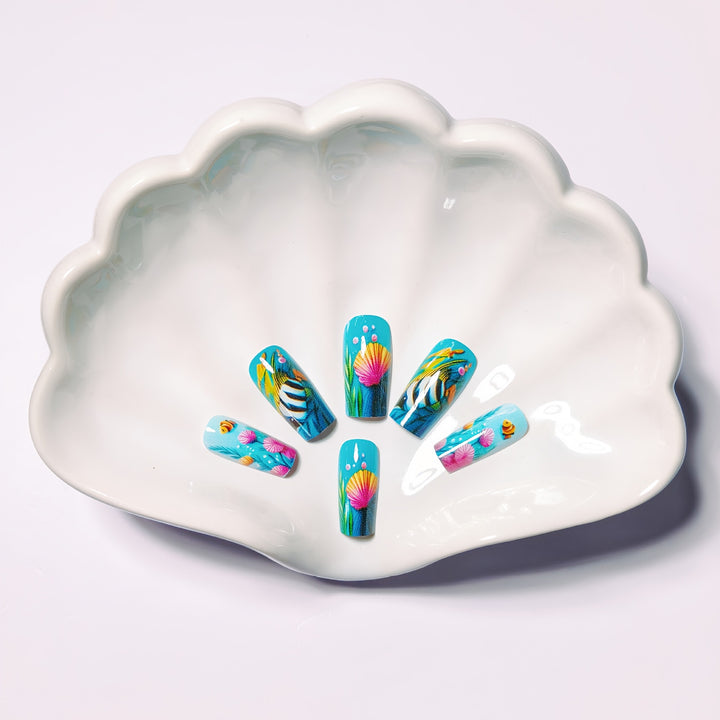 Creative Underwater Nail Design Set Kalsten