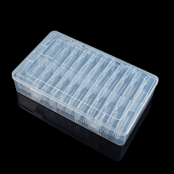 Multi-Compartment Clear Craft Supply Storage Box Kalsten