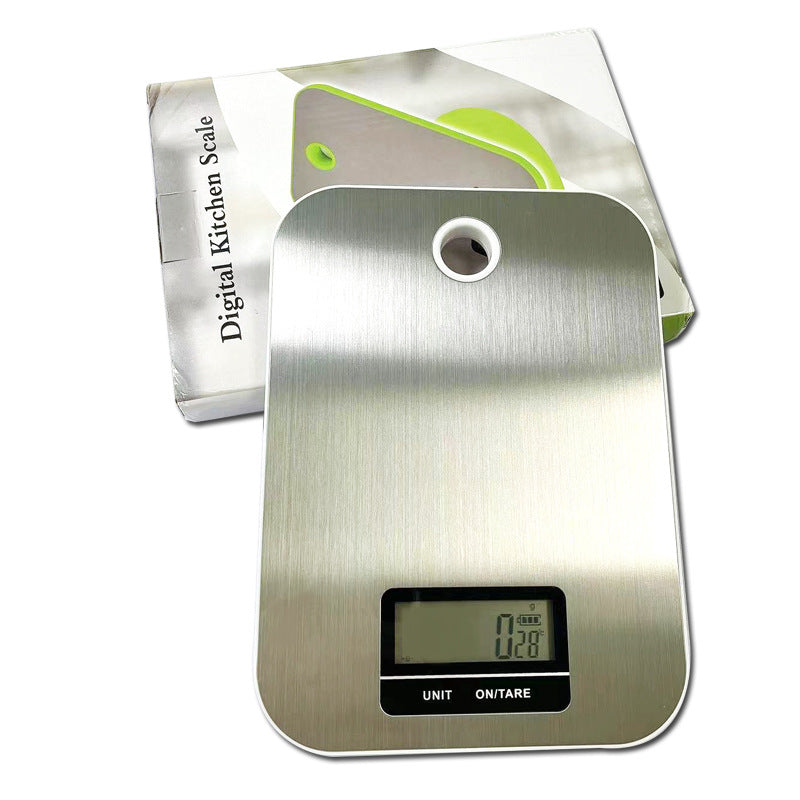 Slim Stainless Steel Digital Kitchen Scale