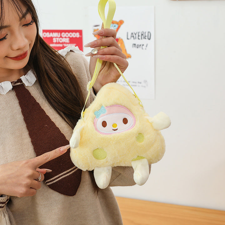 Cute Plush Character Crossbody Bag