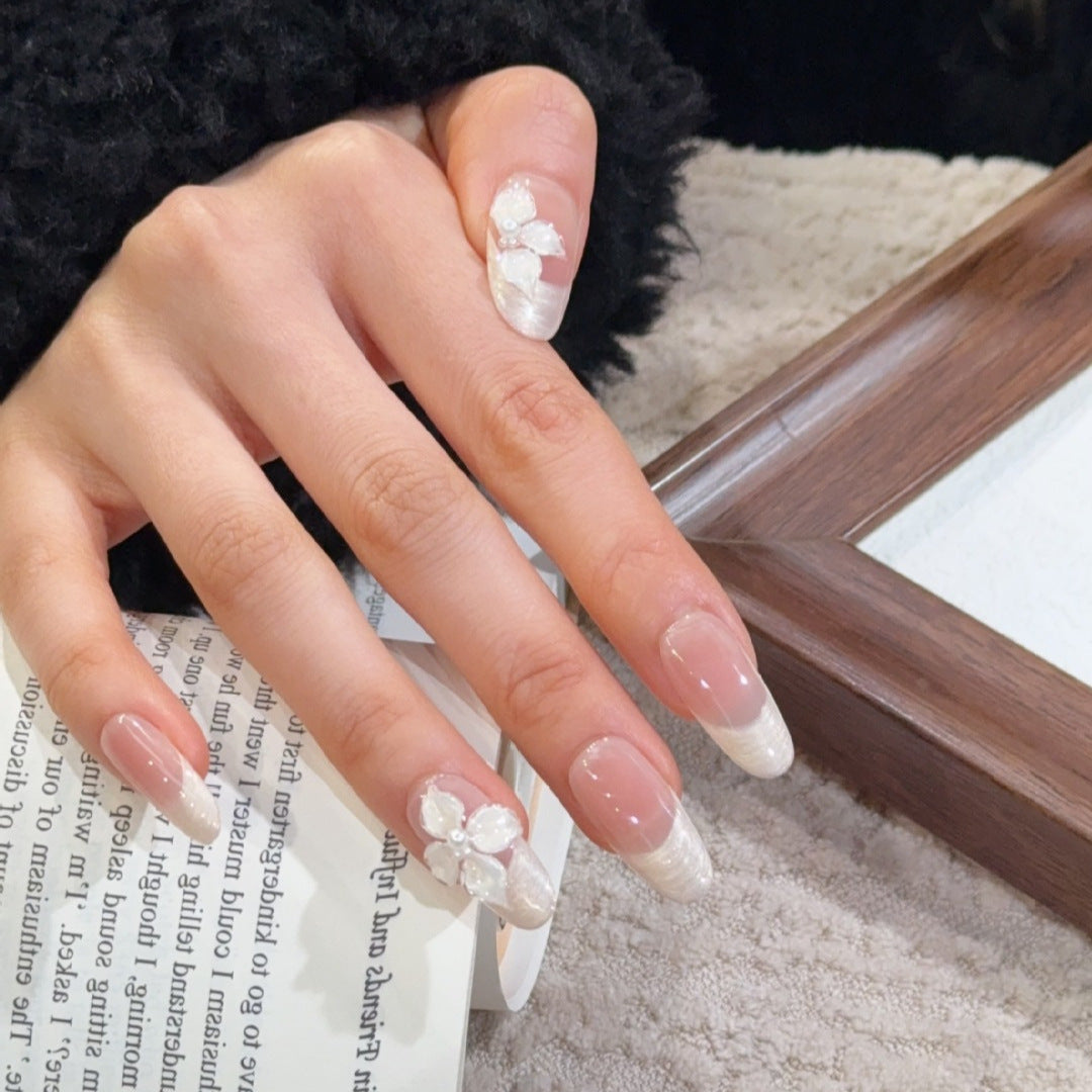 Designer Floral Press-On Nails Kalsten