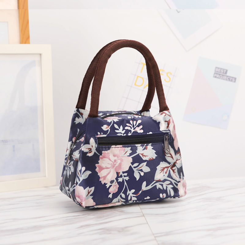 Floral Print Insulated Lunch Carrier Kalsten