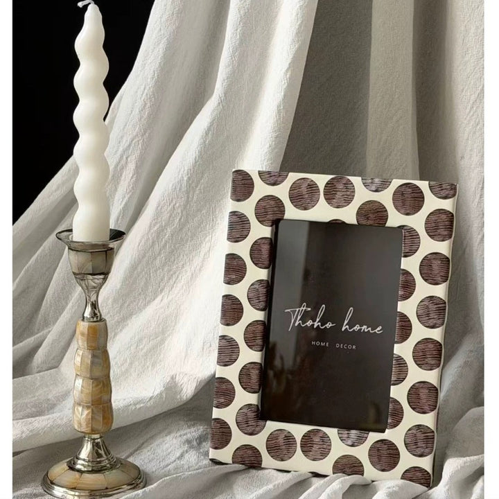 Decorative Polka Dot Photo Frame Set