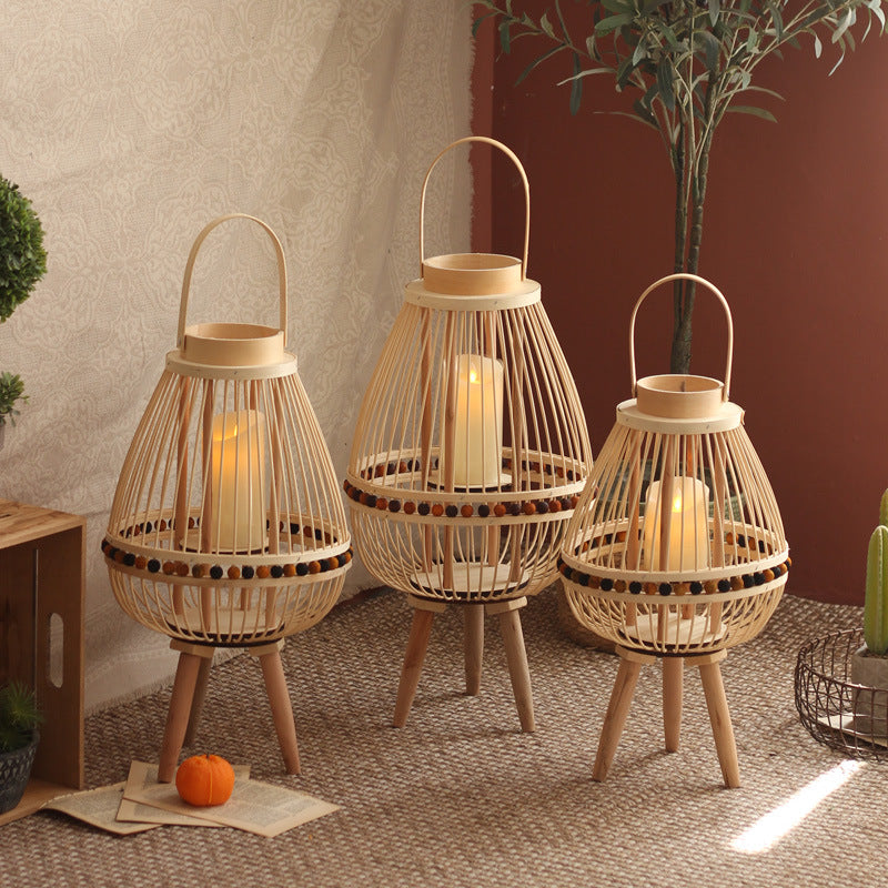 Handcrafted lantern made from natural materials Kalsten