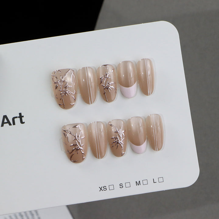 Elegant Nail Art Set with Artistic Designs Kalsten