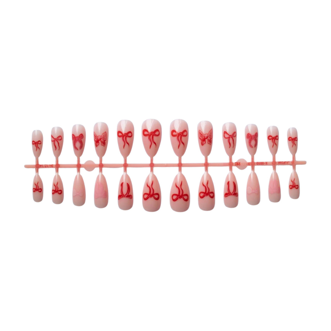 Artistic Bow Design Nail Art
