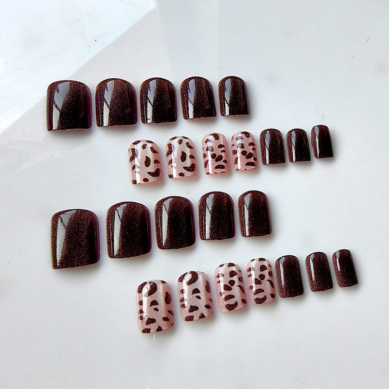 Artificial artificial nails with modern leopard design Kalsten