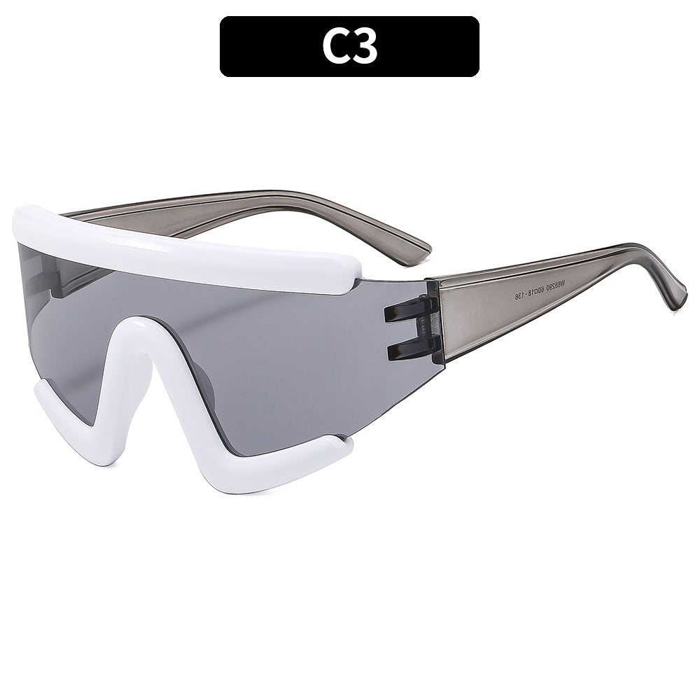 Futuristic Wraparound Sunglasses
