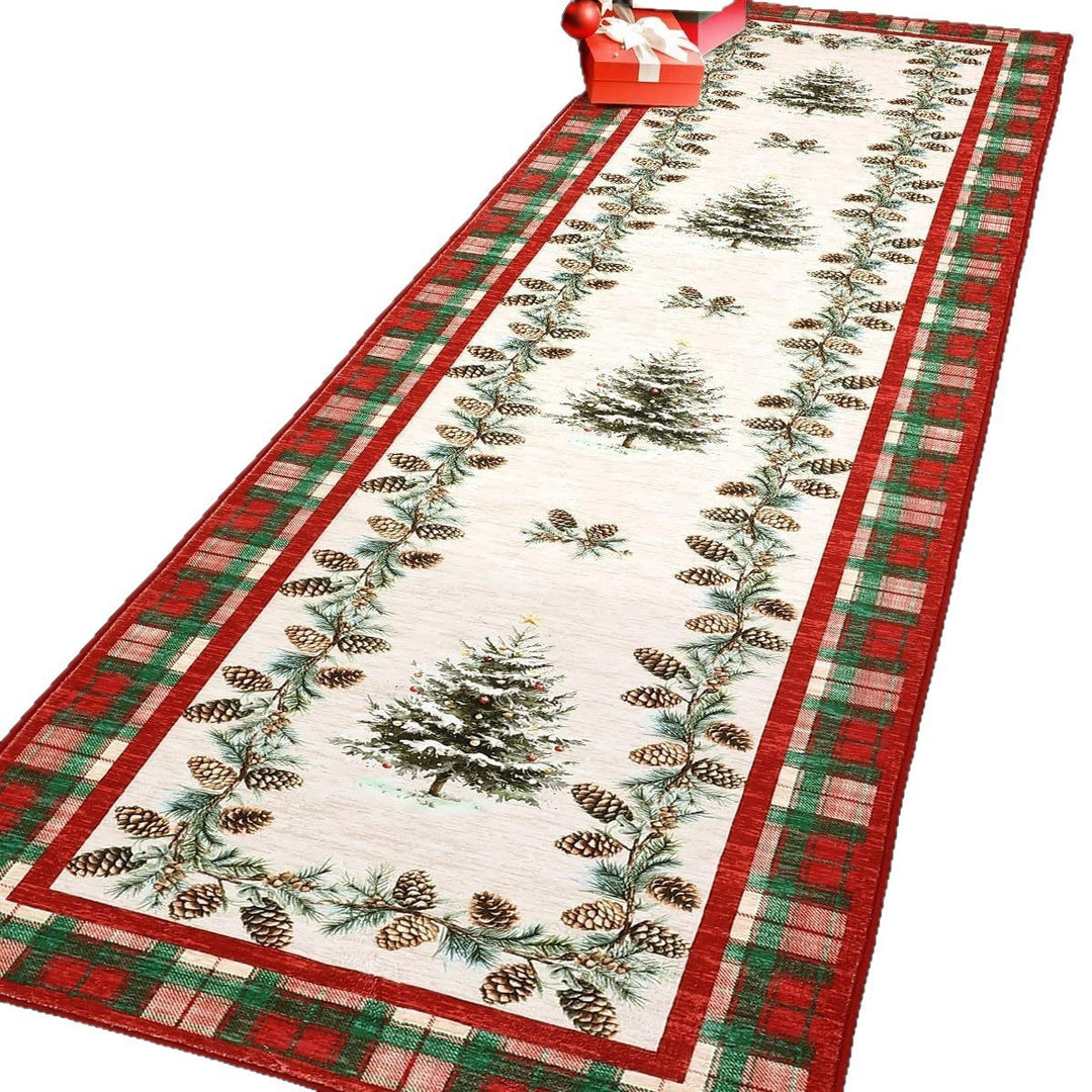 Festive Holiday-Themed Decorative Runner Mat Kalsten