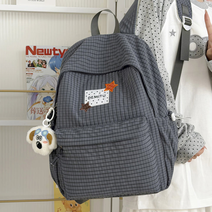 Stylish Checkered Backpack Kalsten