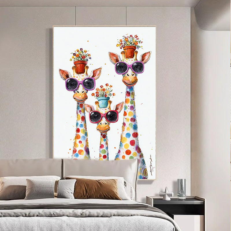 Giraffe Themed Canvas Art