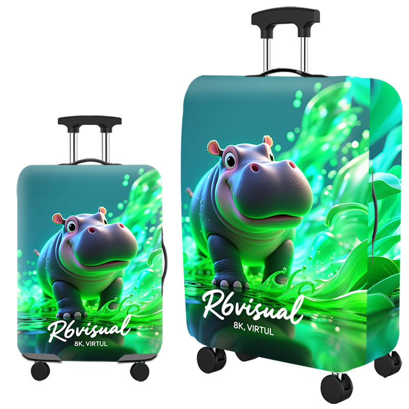 Artistic Cat-Themed Hard Shell Suitcase Kalsten